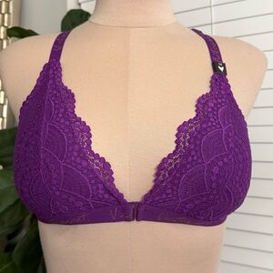 Victoria's Secret Deep Purple Lace Bra medium